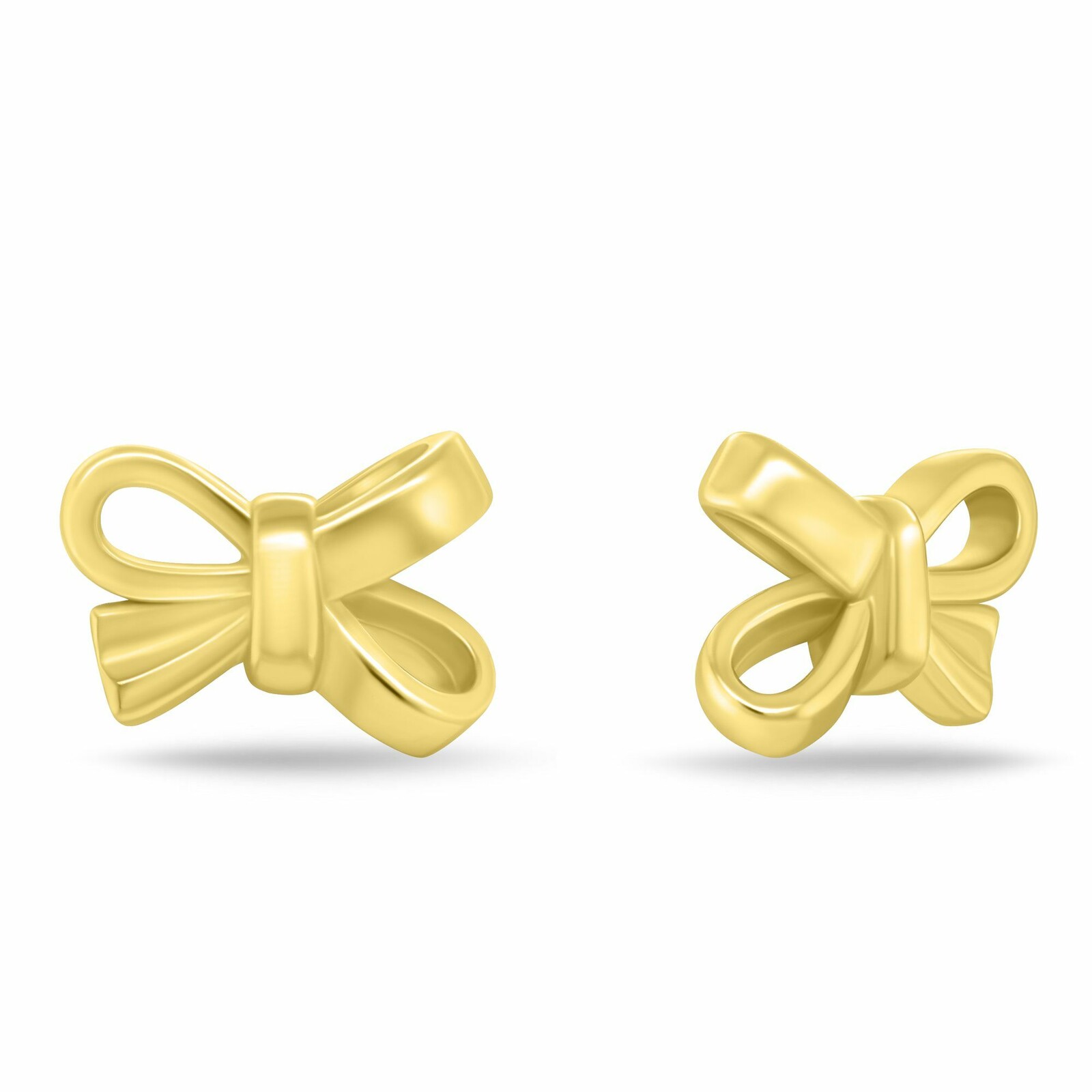 Brilio Silver Pozlacené náušnice Mašličky EA1206Y