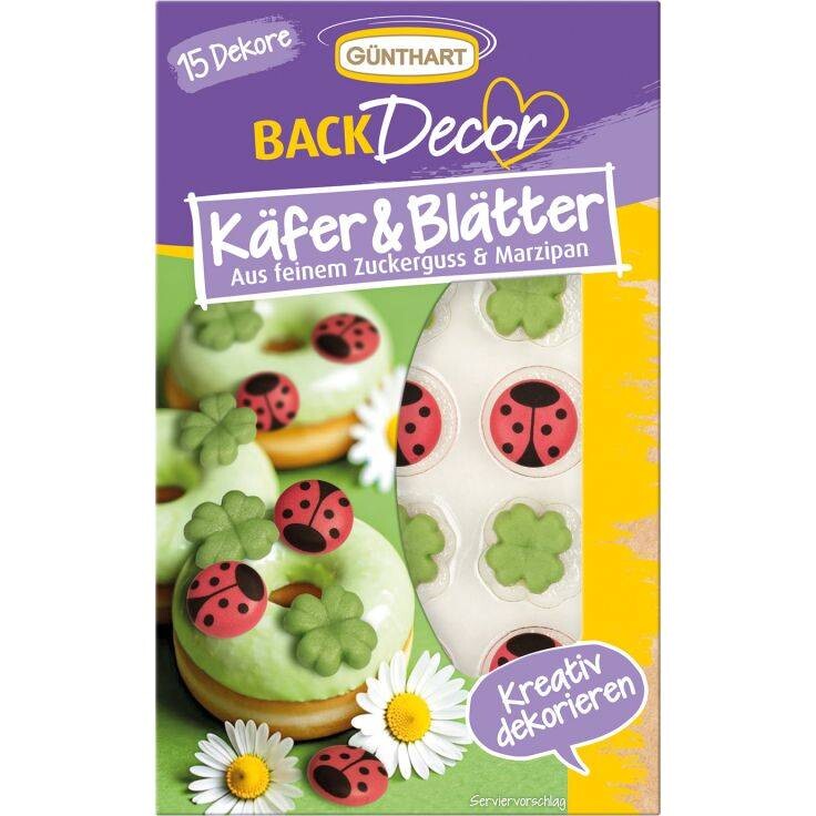 Marcipánová dekorace beruška 15ks - Gunthart