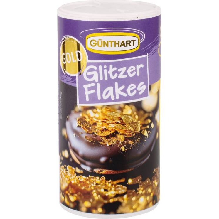 Jedlé zlato třpitivé vločky 50g - Gunthart