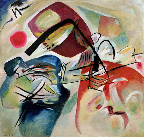 Wassily Kandinsky Obrazová reprodukce With the Black Arch (1912), Wassily Kandinsky, 40 × 40 cm
