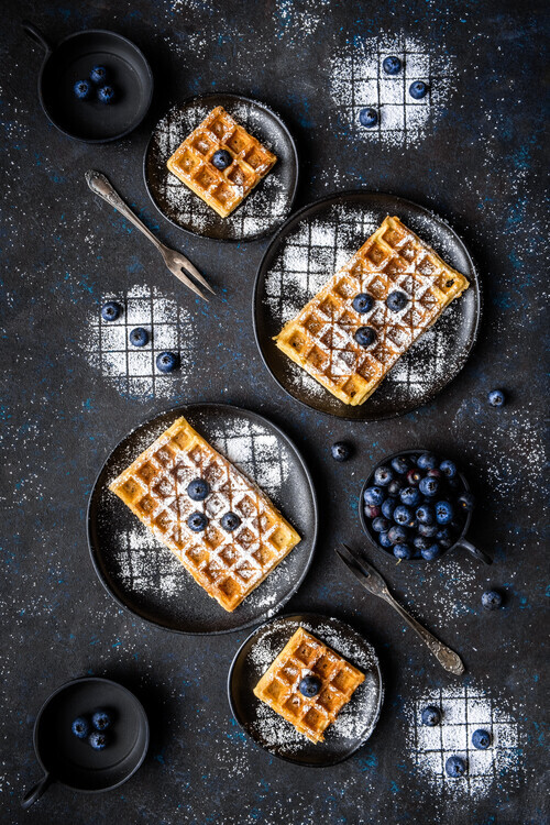 Denisa Vlaciu Fotografie Sourdough waffles, Denisa Vlaciu, 26.7 × 40 cm