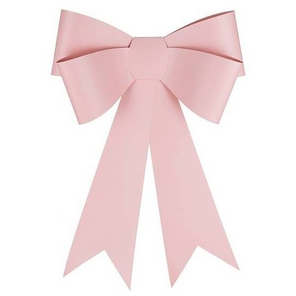 Dekorativní mašle růžová 55x71cm