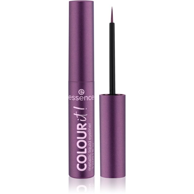 essence COLOUR it! metalická linka na oči odstín 02 Dark Cherry 3 ml