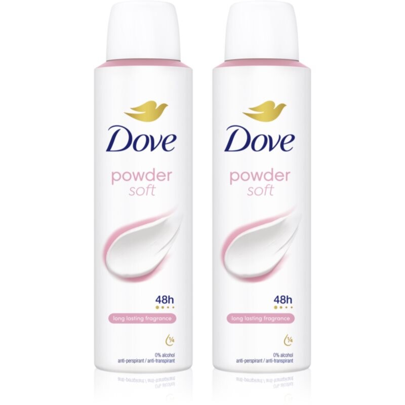 Dove Powder Soft výhodné balení 2x150 ml