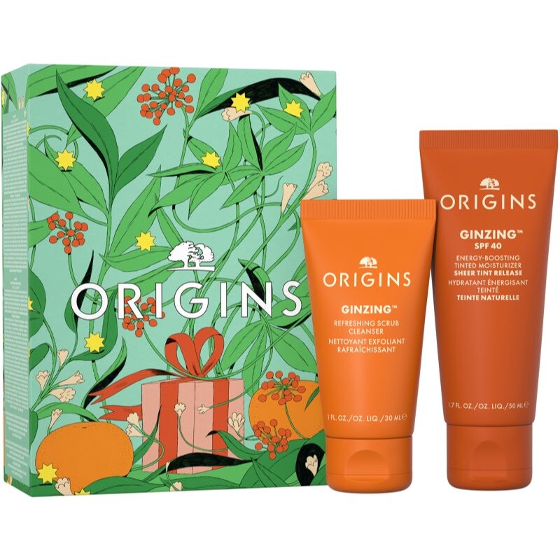 Origins Holiday GinZing Protect & Glow dárková sada pro suchou pleť