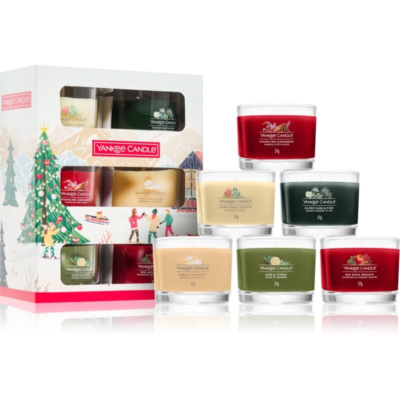 Yankee Candle Christmas Collection 6 Votive Candles dárková sada