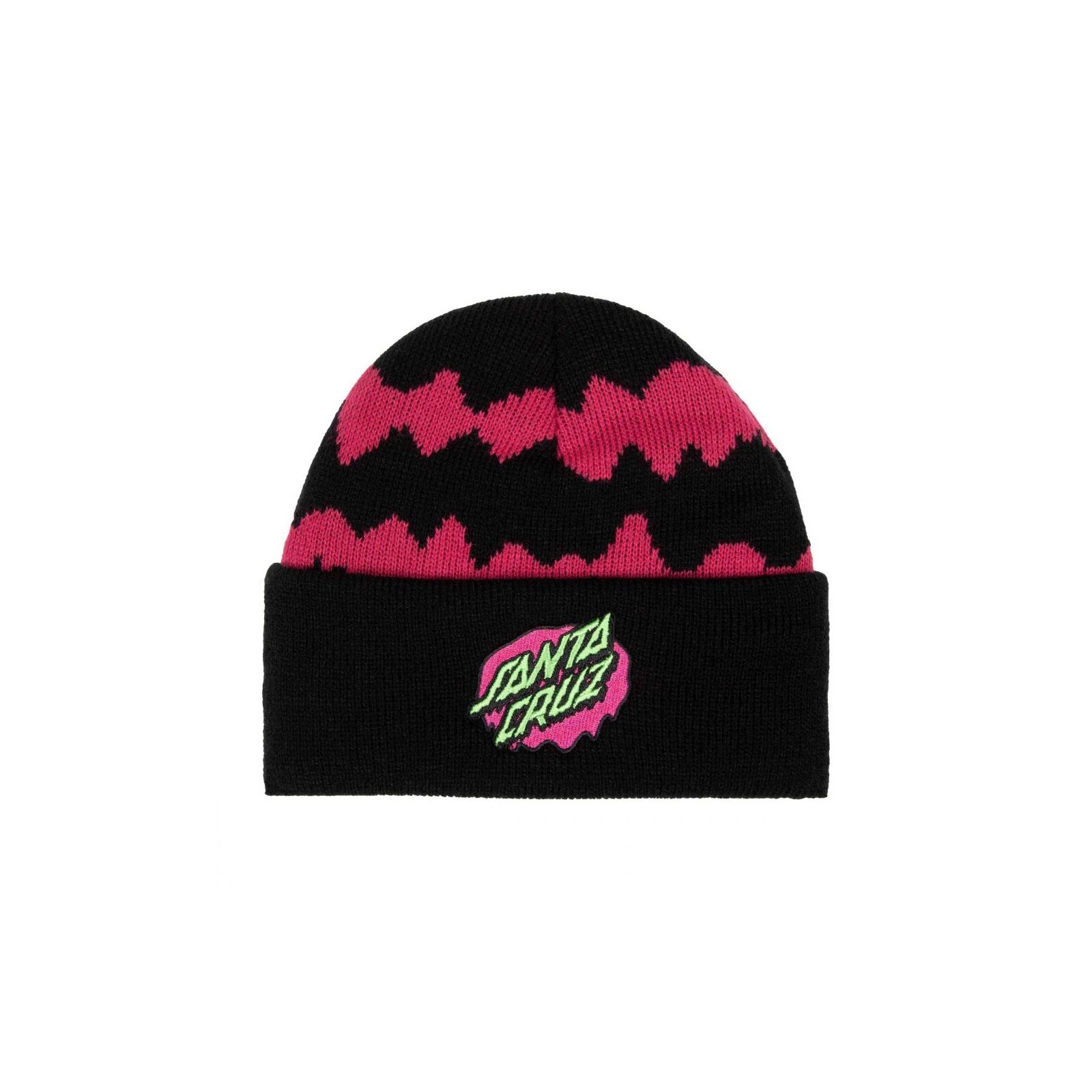kulich SANTA CRUZ - Youth Slime Stripe Beanie Black Slime Stripe (BLACK SLIME STRIPE)