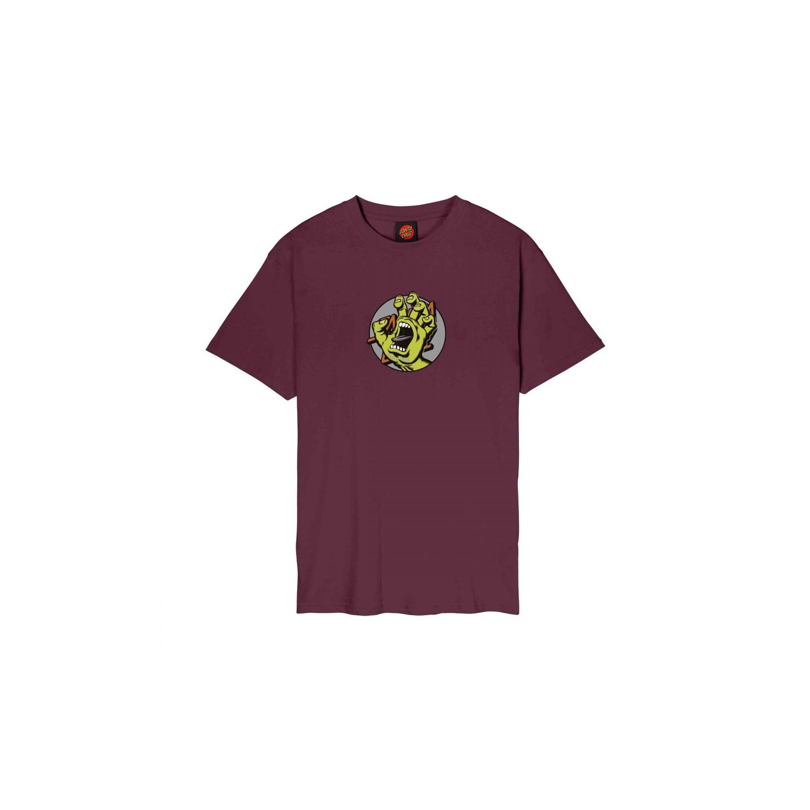 triko SANTA CRUZ - Hand Dot Front T-Shirt Dark Cherry (DARK CHERRY) velikost: M