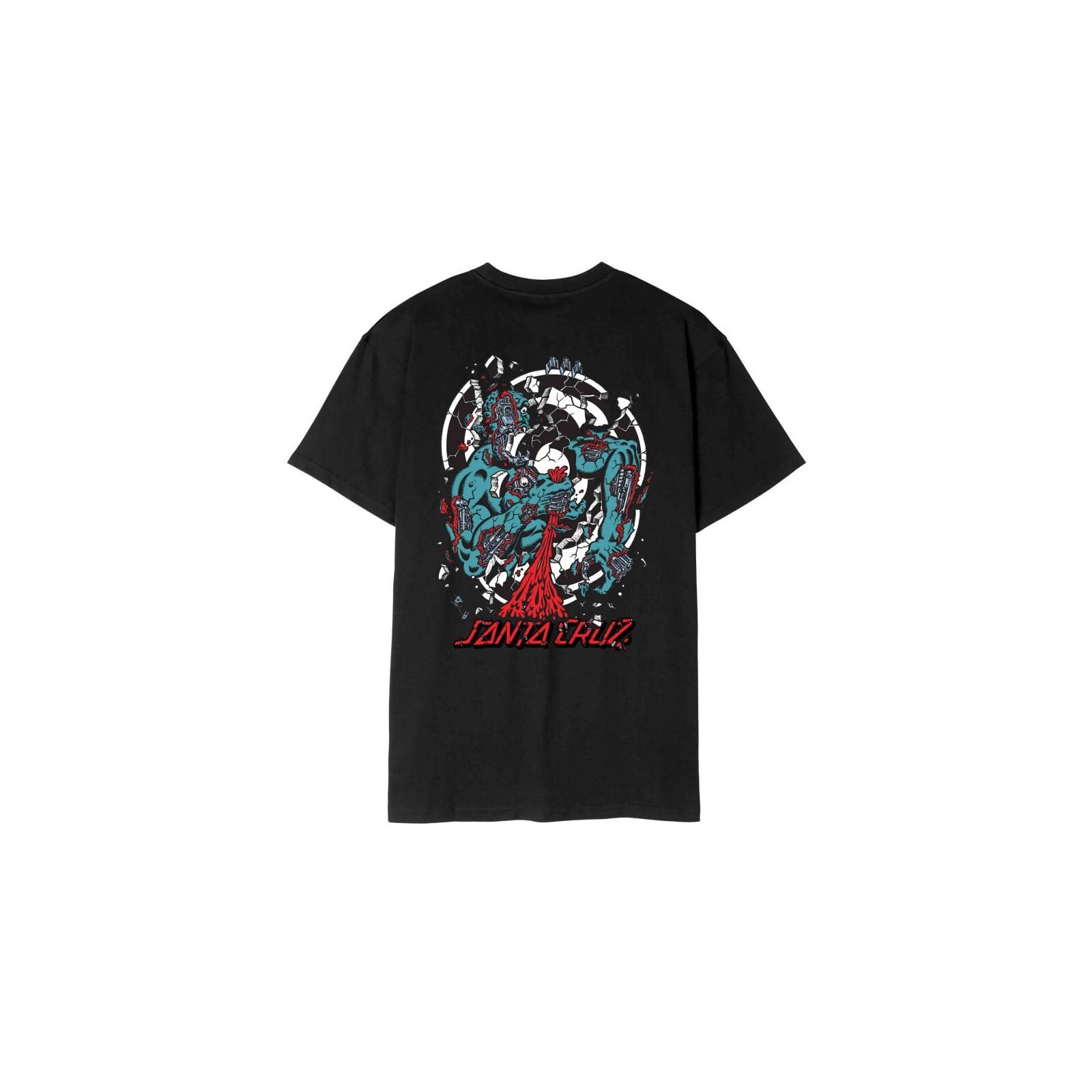 triko SANTA CRUZ - Roskopp Dissect Strip T-Shirt Black (BLACK) velikost: L