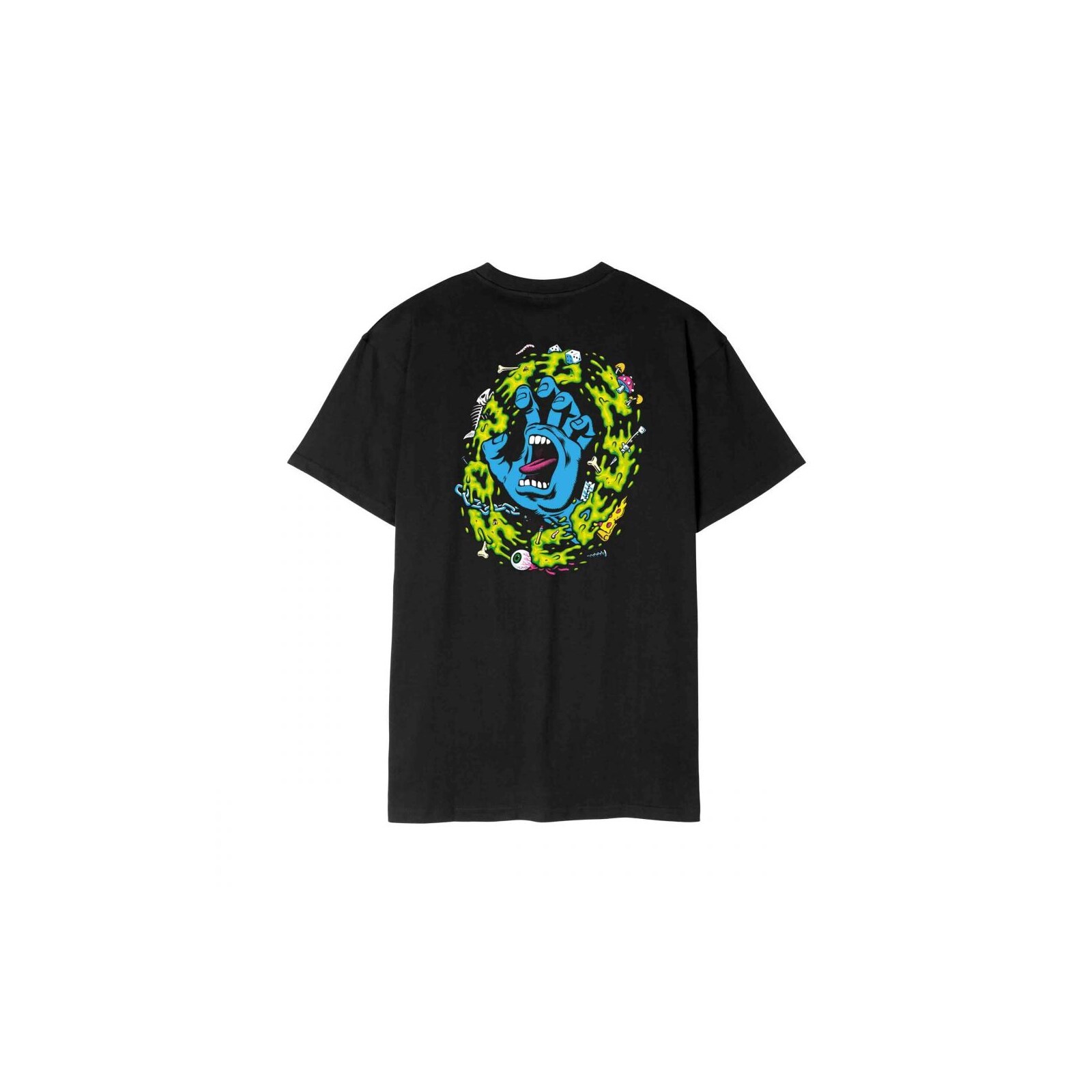 triko SANTA CRUZ - Slime Scream T-Shirt Black (BLACK) velikost: XL