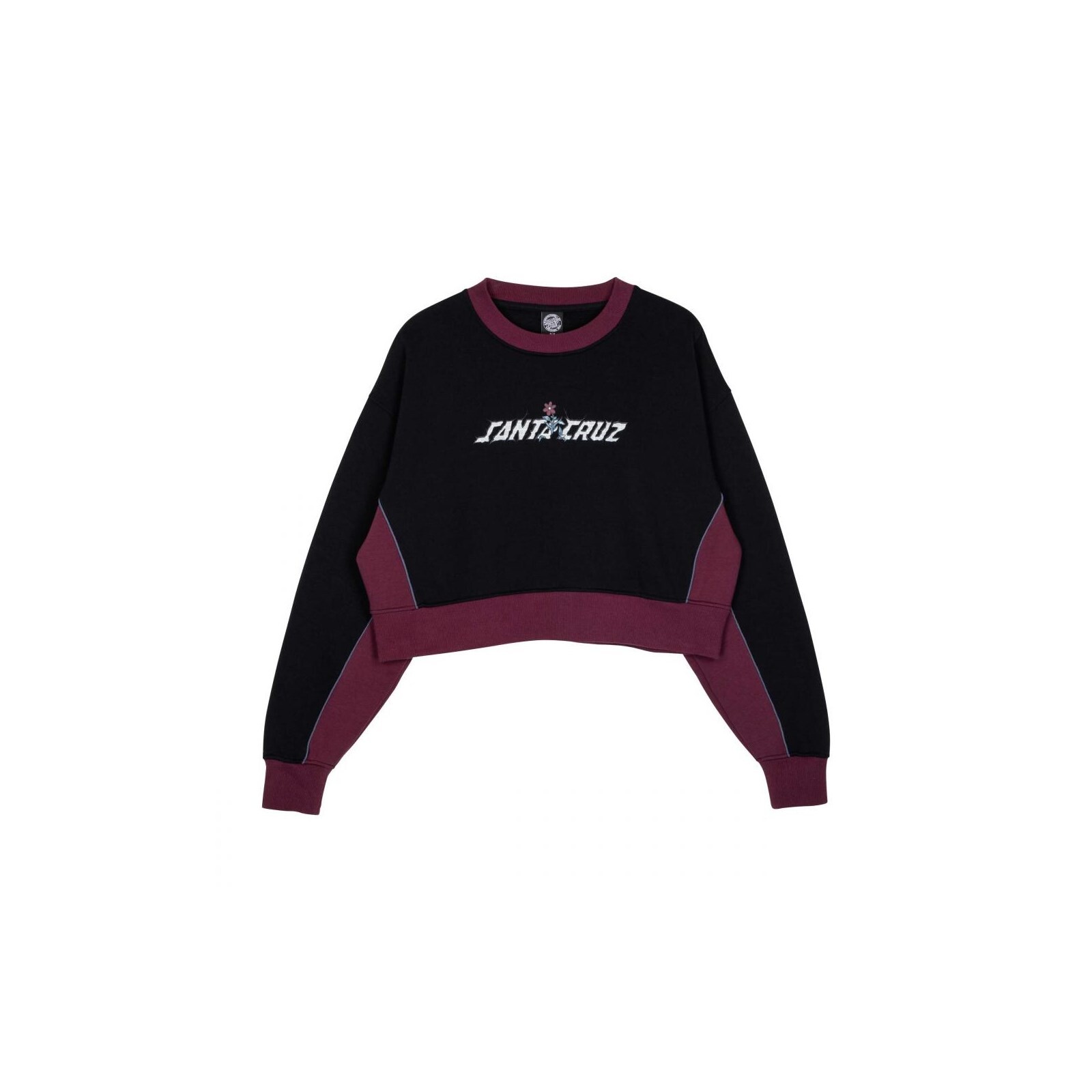 mikina SANTA CRUZ - Flourish Strip Crew Black (BLACK) velikost: 6