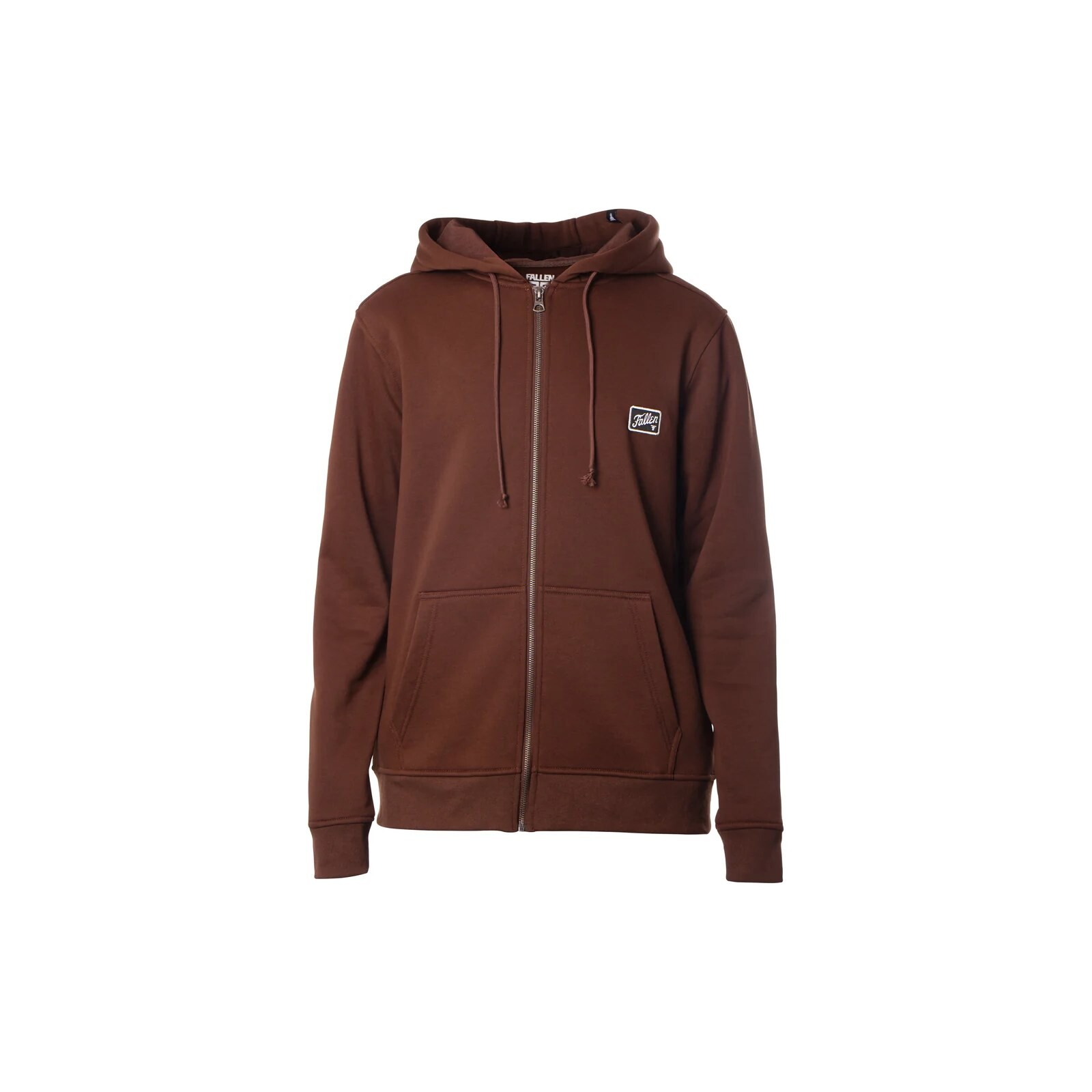 mikina FALLEN - Fury Patch Zip Hoodie Brown Green (BROWN/GREEN) velikost: S