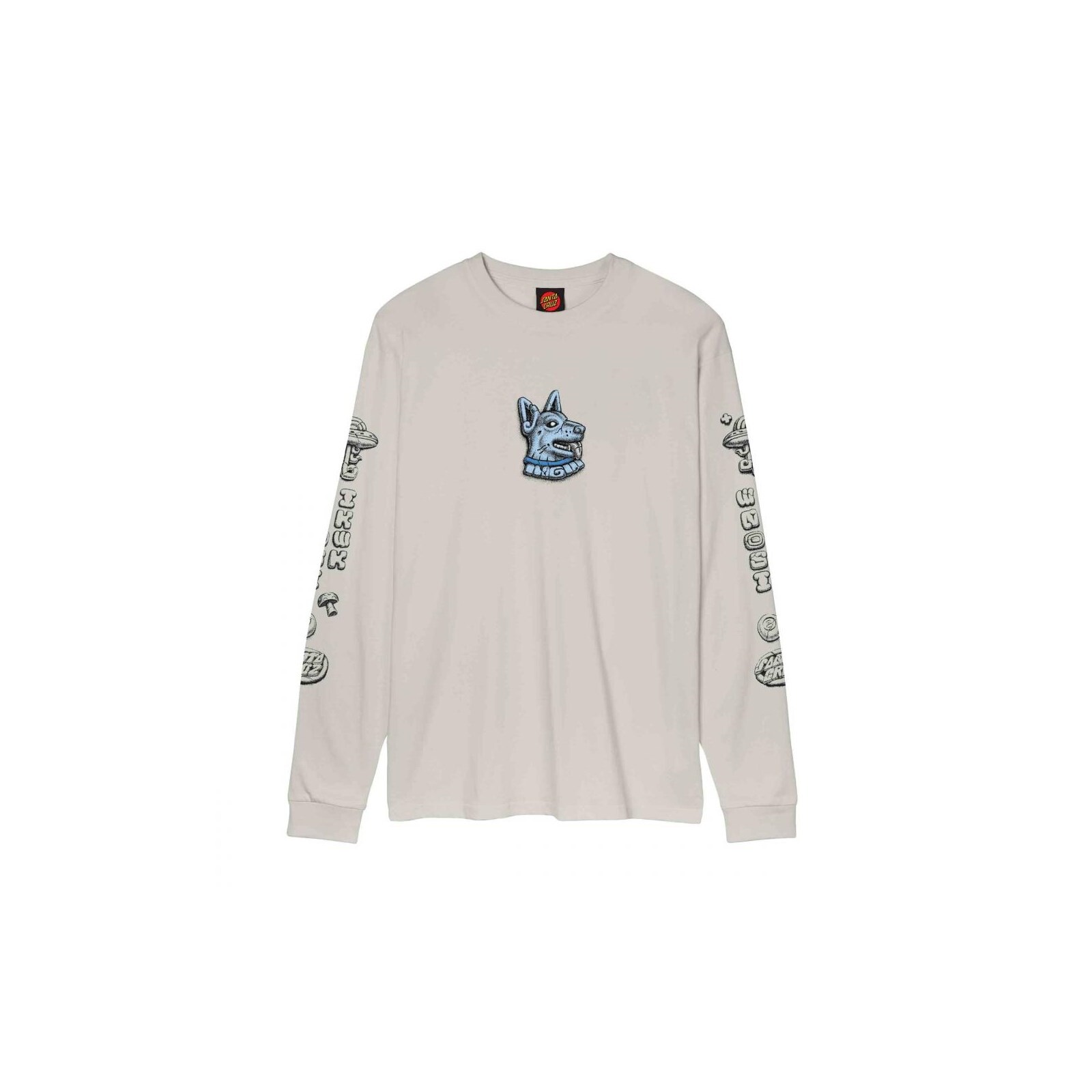 triko SANTA CRUZ - Winkowski Dog LS T-Shirt Mist (MIST) velikost: XL