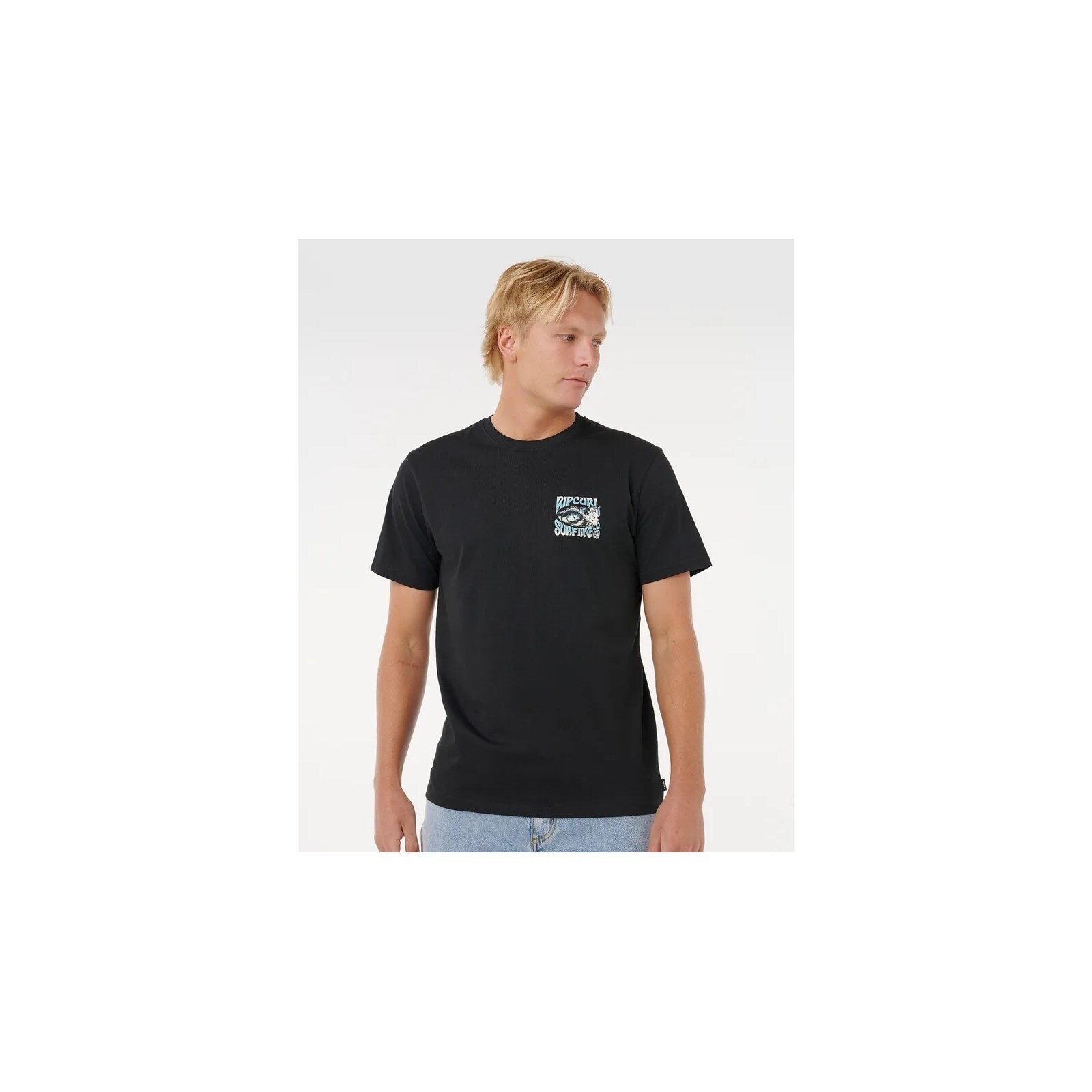 triko RIP CURL - Hazed & Tubed Tee Black (90)