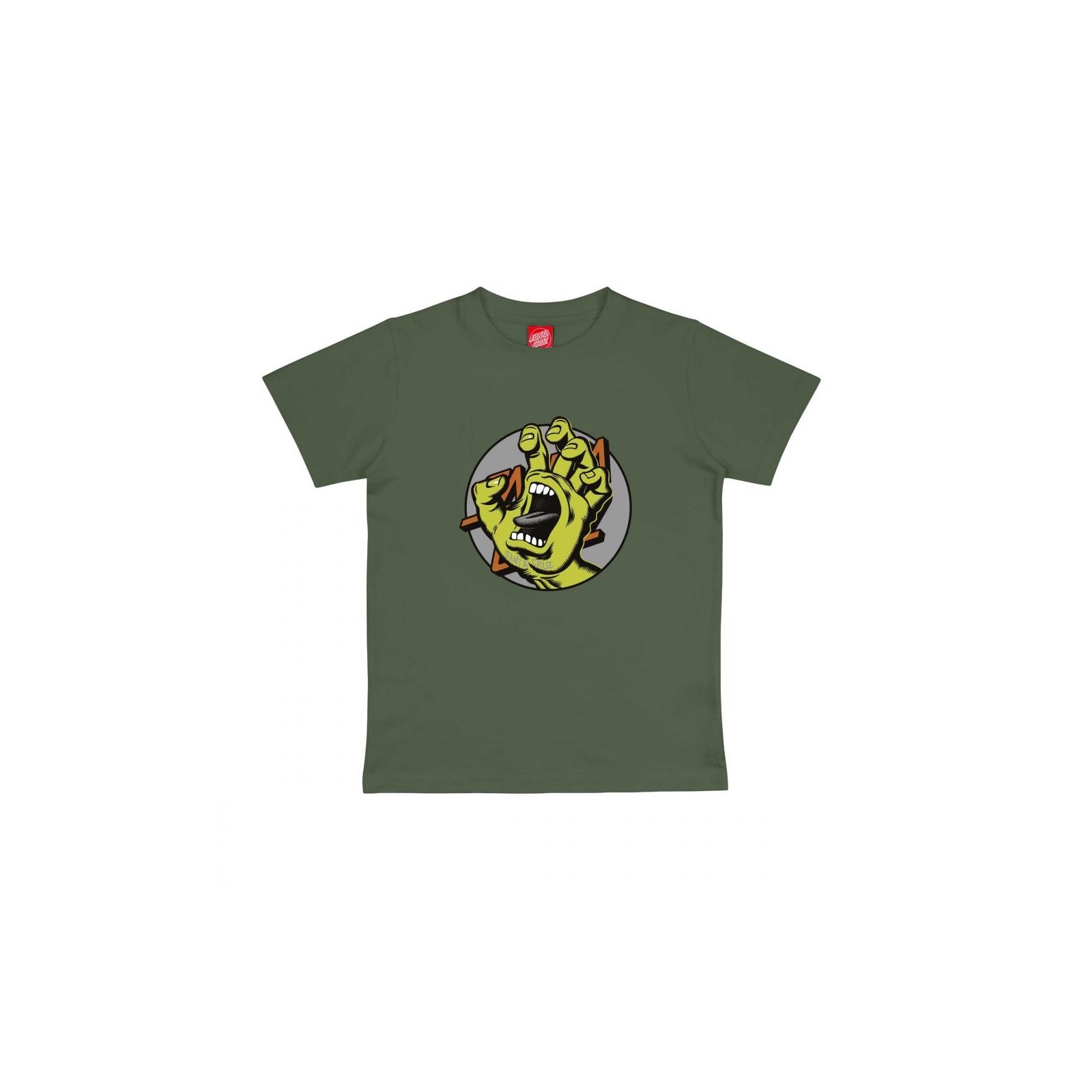 triko SANTA CRUZ - Youth Hand Dot Front T-Shirt Dark Moss (DARK MOSS) velikost: 8-10