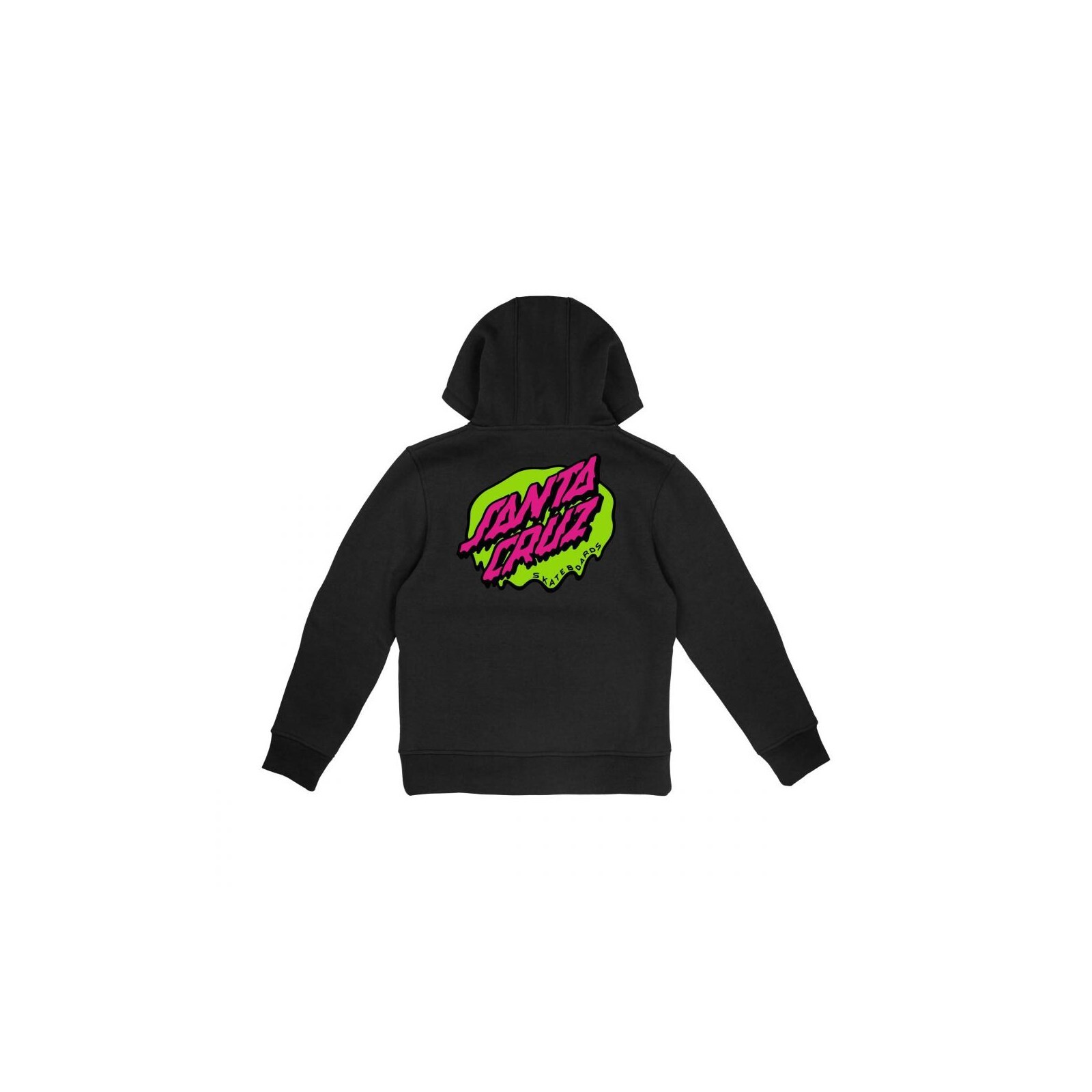 mikina SANTA CRUZ - Youth Slime Dot Hood Black (BLACK) velikost: 10-12