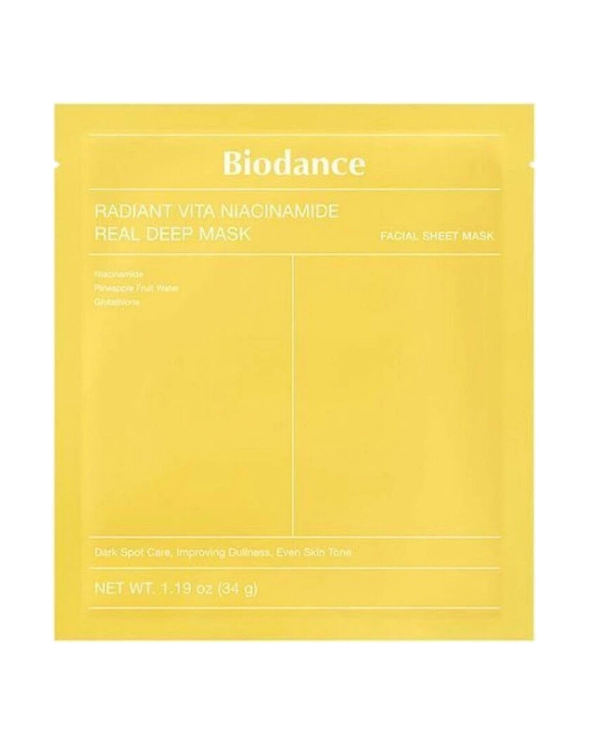 BIODANCE - Radiant Vita Niacinamide Real Deep Mask - Rozjasňující a sjednocující maska