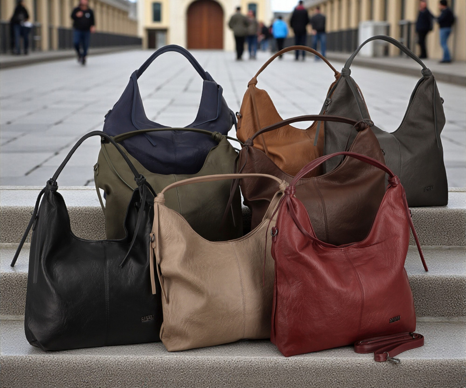 Trendy dámská koženková kabelka na rameno Coveri Sotiri, hnědá