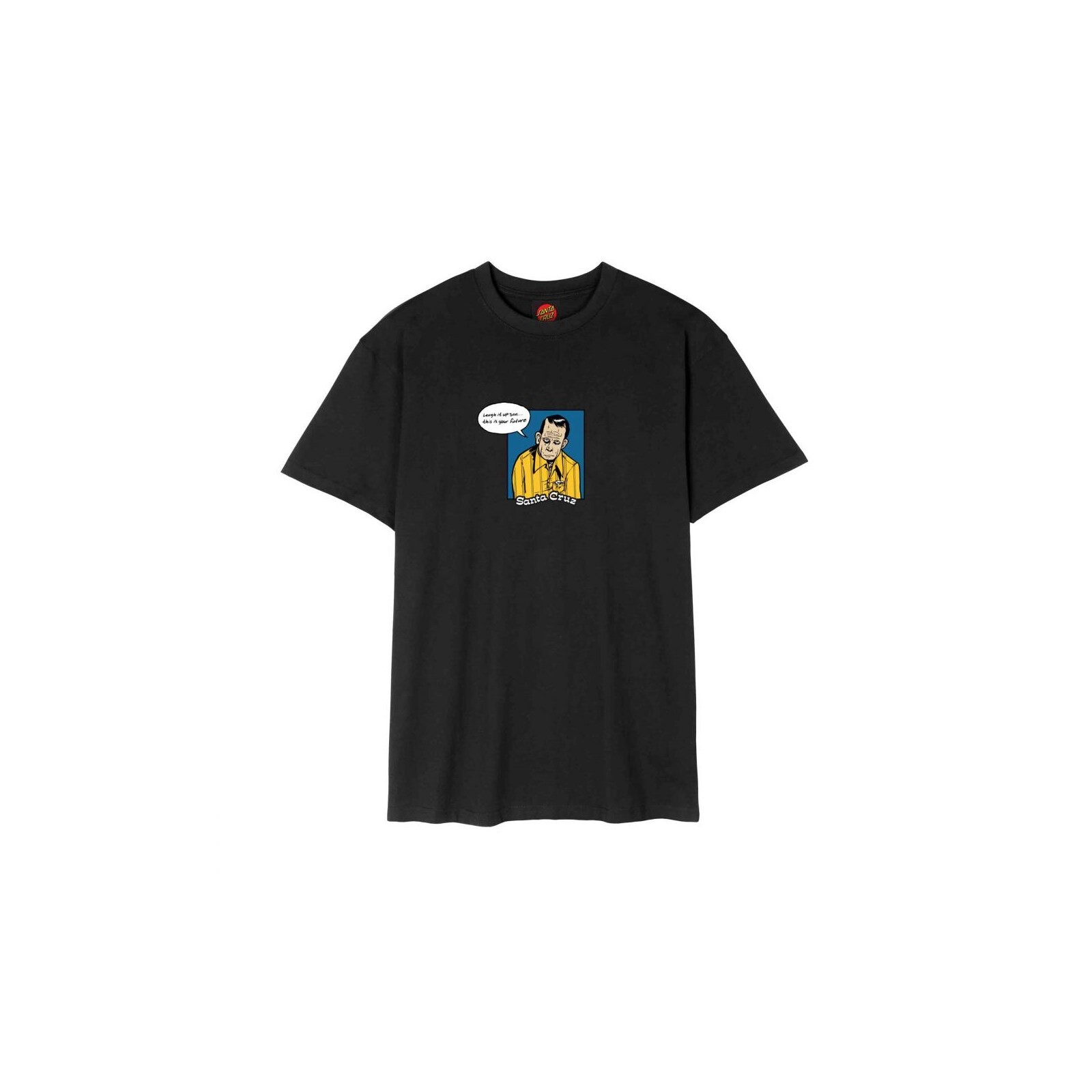 triko SANTA CRUZ - Dressen Laugh It Up T-Shirt Black (BLACK) velikost: L