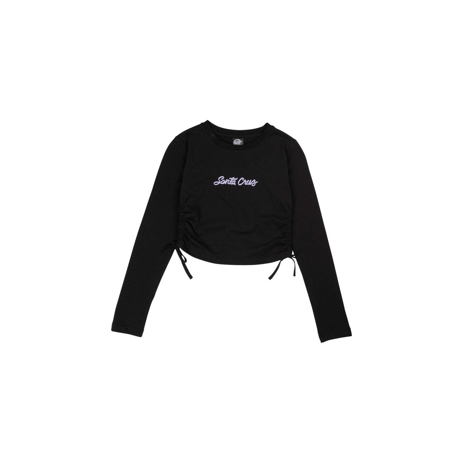 triko SANTA CRUZ - Love Script Strip Tie LS Top Black (BLACK)