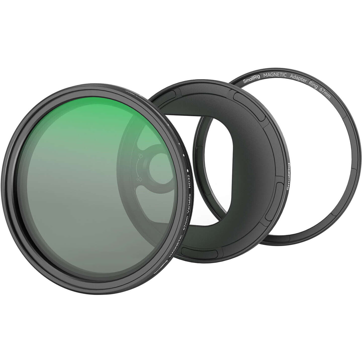 SmallRig Attachable VND Filter Kit ND2-ND32 (1-5 Stop) with T-mount Filter Adapter 67mm 4725