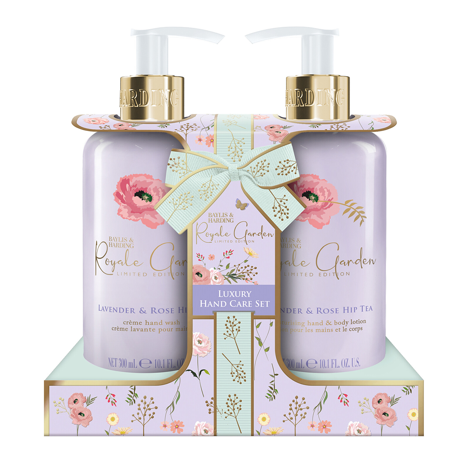 Baylis & Harding Dárková sada péče o ruce Levandule & Šípkový čaj 2 x 300 ml