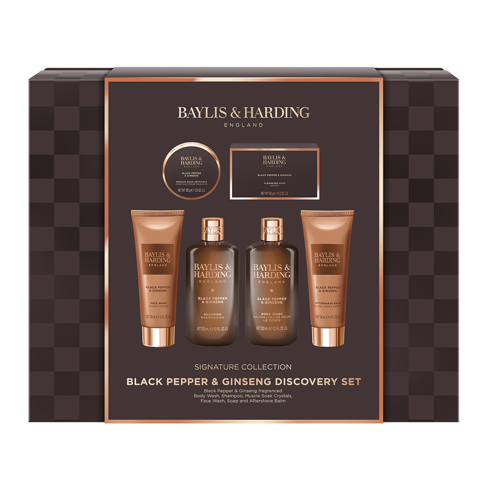 Baylis & Harding Dárková sada Černý pepř & Ženšen 6 ks