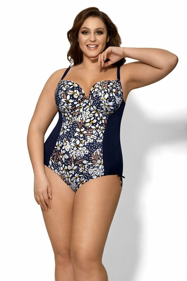 Dámské jednodílné plavky 40 light blue - AVA - 75/G - světle modrá