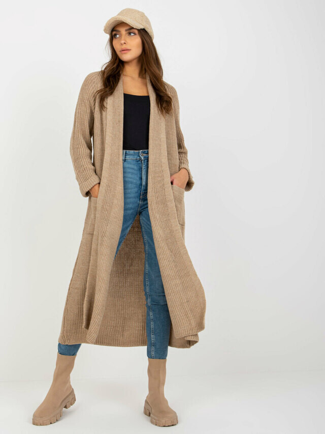 Kardigan TW SW BL 2453.91P béžový - jedna velikost