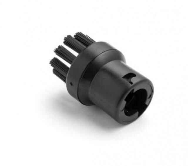 Kulatý kartáček pro parní čističe KARCHER řady SC, černý - náhrada