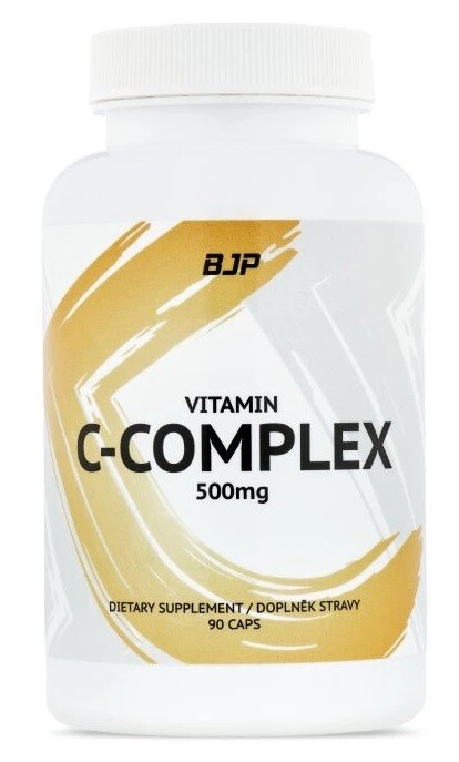 BJP Vitamín C-Complex 500 mg 90 kapslí, vitamín C z lyofilizovaného prášku z aceroly a z camu camu