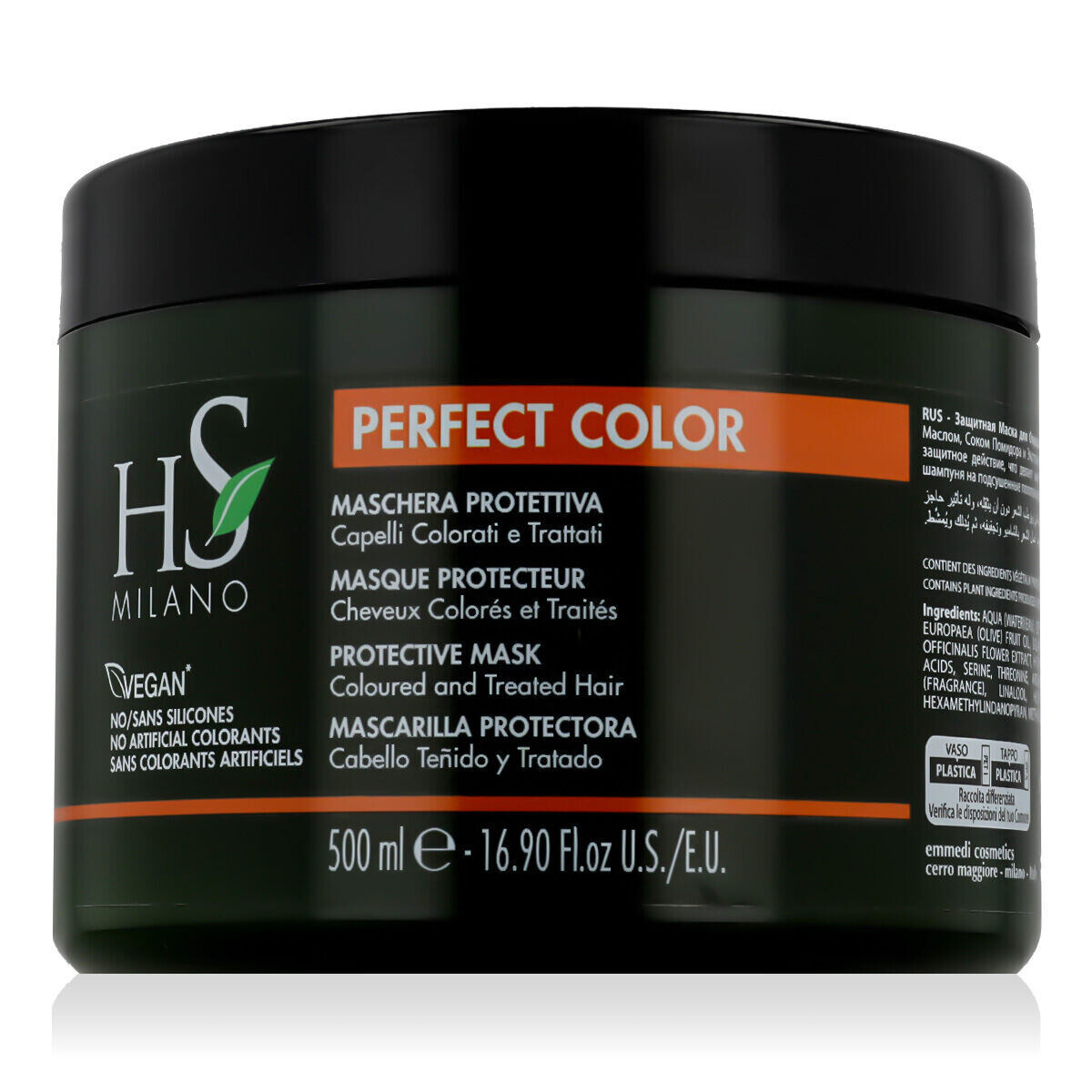 HS MILANO Perfect Color Protective Mask ochranná maska pro barvené vlasy 500 ml unisex