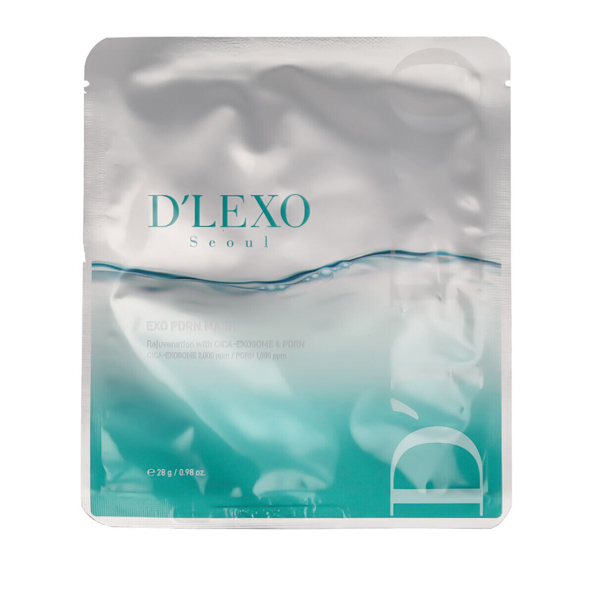Dermaline D'LEXO EXO PDRN Mask zjemňující a rozjasňující pleťová maska 28 g unisex