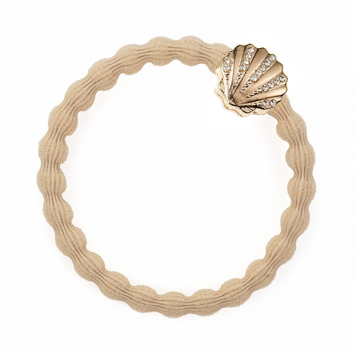 By Eloise London Bling Charms Seashell náramek / gumička do vlasů odstín sand pro ženy