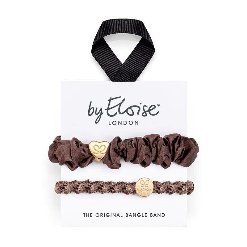 By Eloise London Bangle Set Miss Mocha set gumiček na vlasy pro ženy