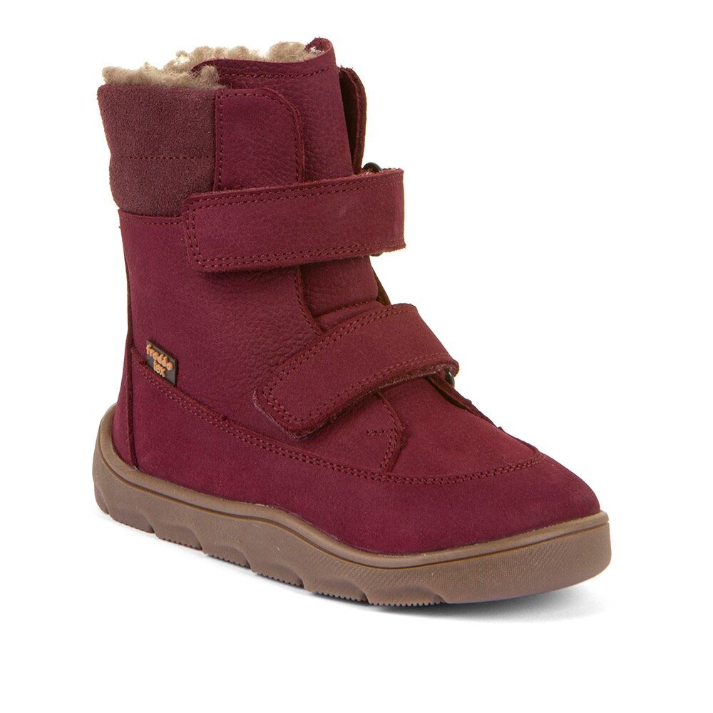 Dívčí zimní barefoot boty ZERU TEX WINTER Bordeaux Froddo G3160240-8 - 28