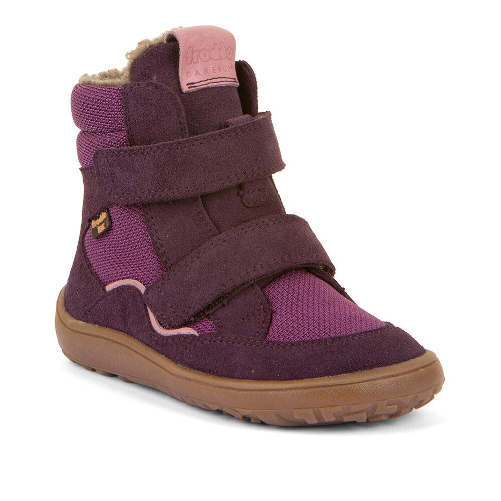 Dívčí zimní barefoot boty TEX WINTER Purple Froddo G3160247-7 - 23