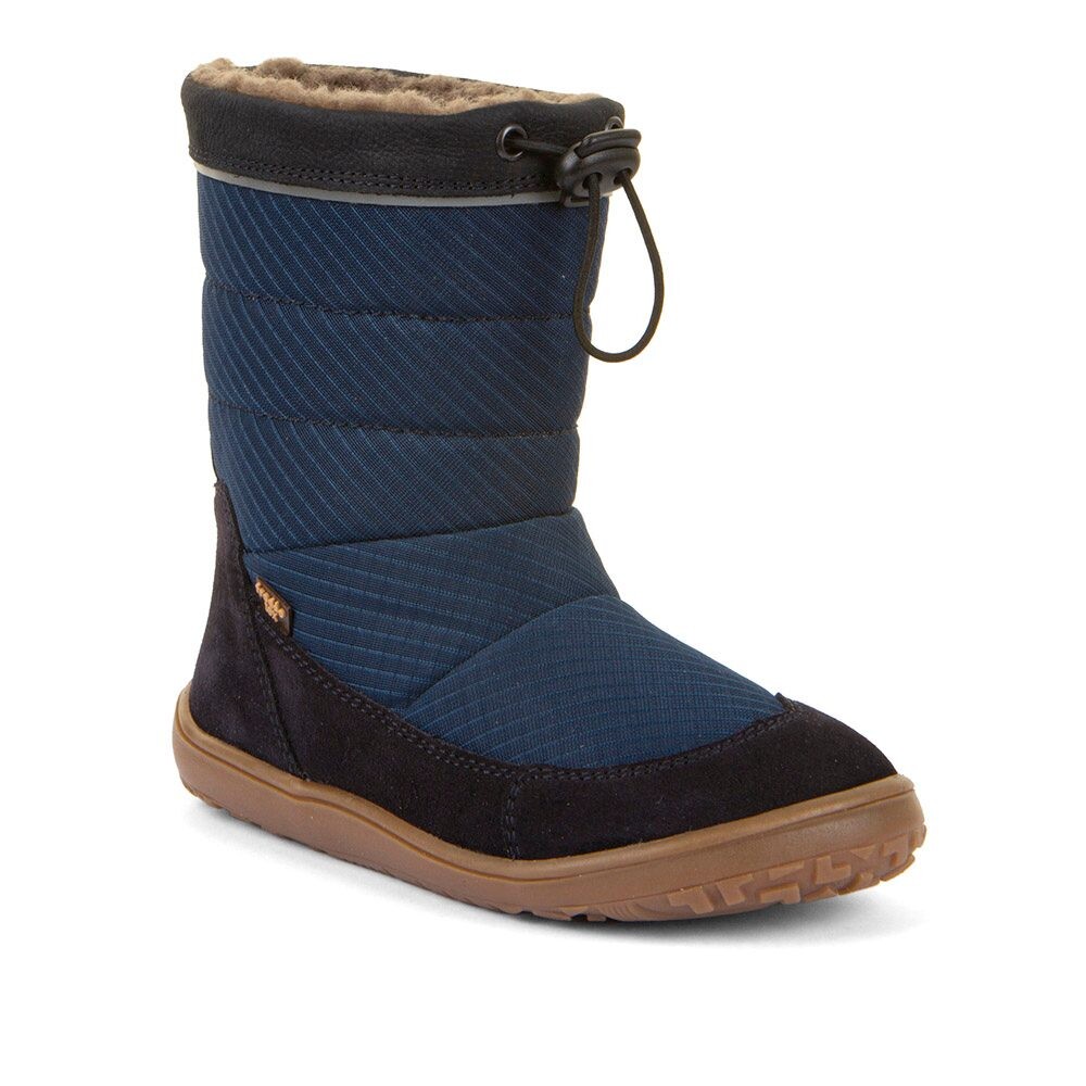 Dětské zimní barefoot sněhule UP TEX SNOW WOOL Dark Blue  G3160249-1 - 25