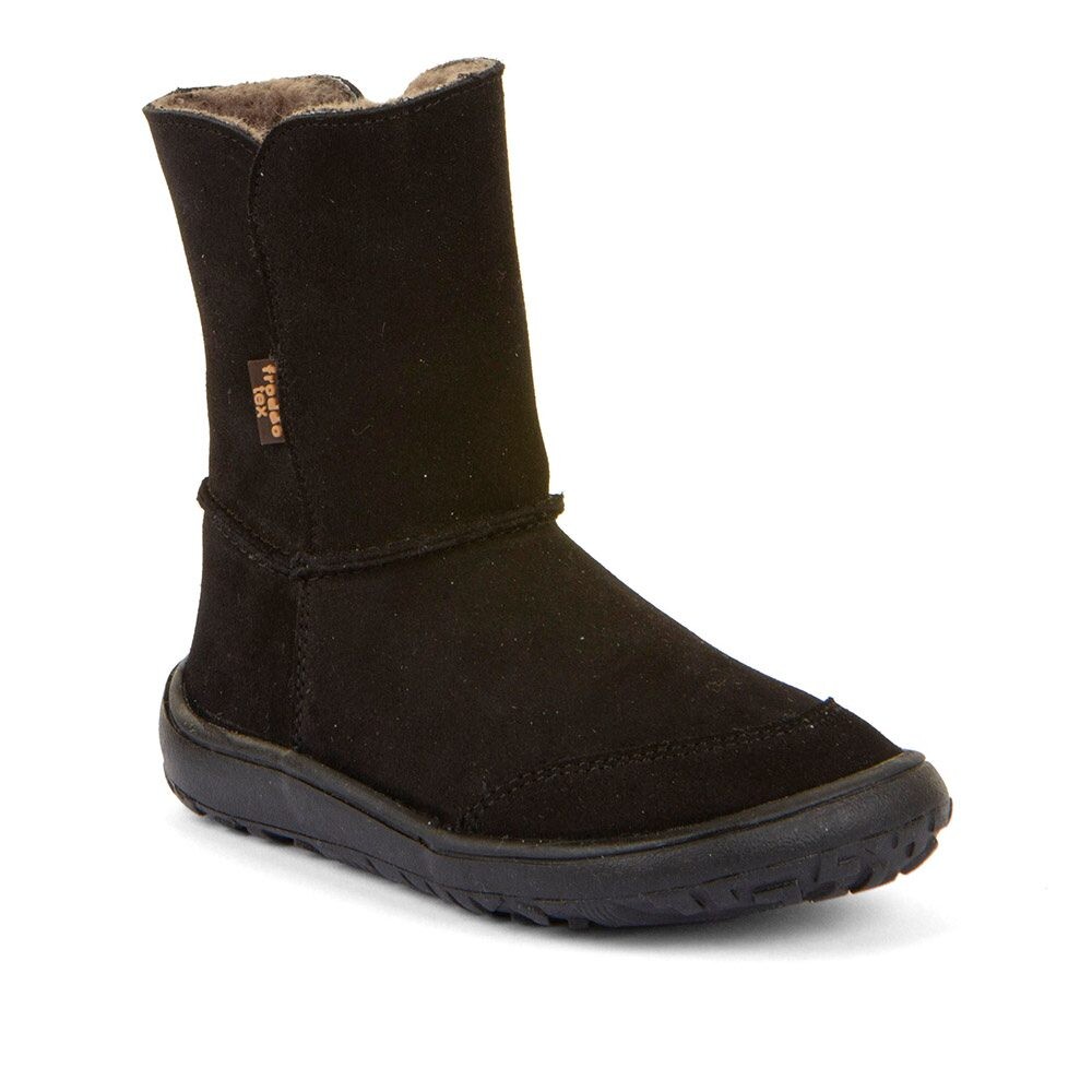 Dětské zimní barefoot boty TEX SUEDE Black  G3160250-7 - 26