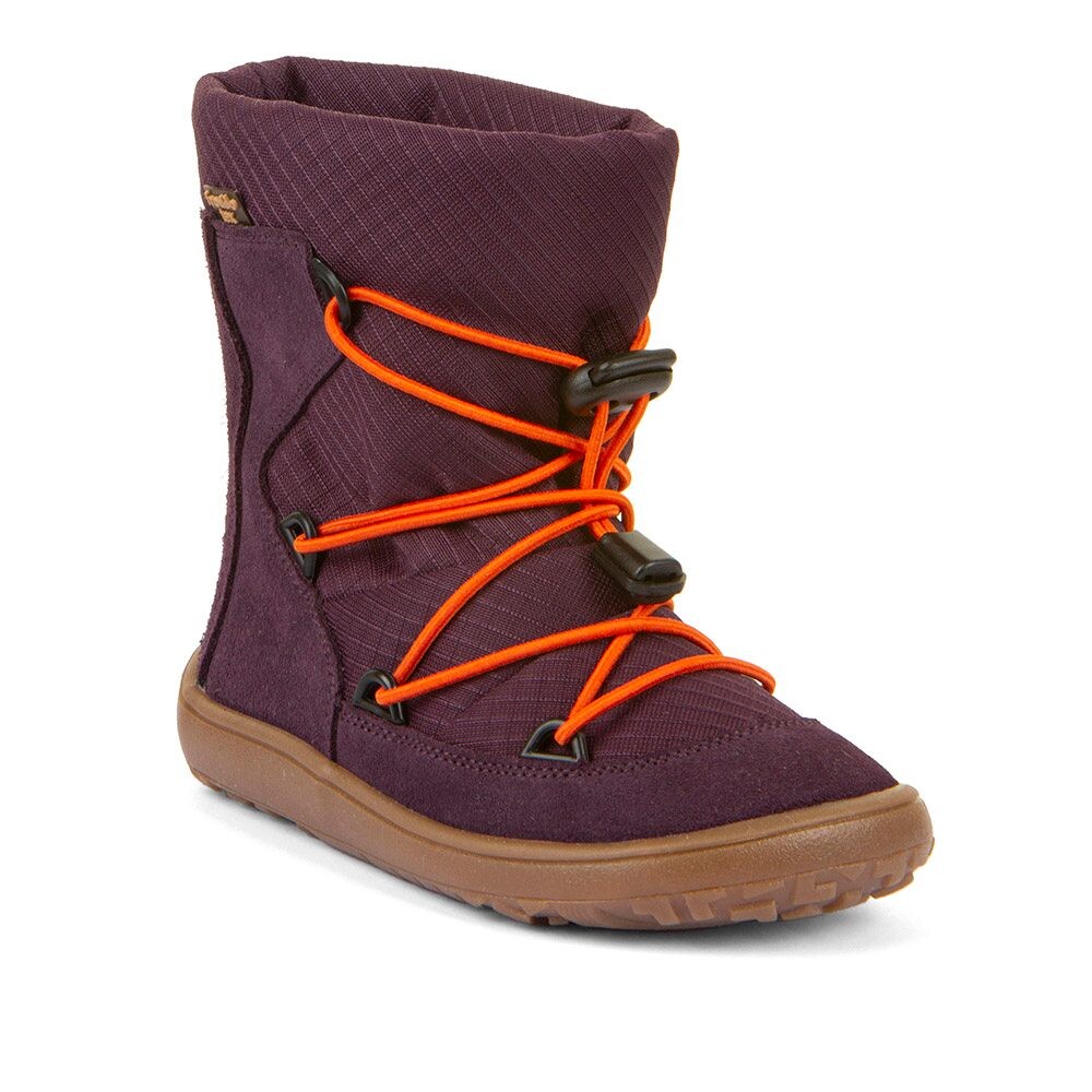 Dívčí zimní barefoot boty TEX TRACK WOOL Purple G3160251-4 - 25