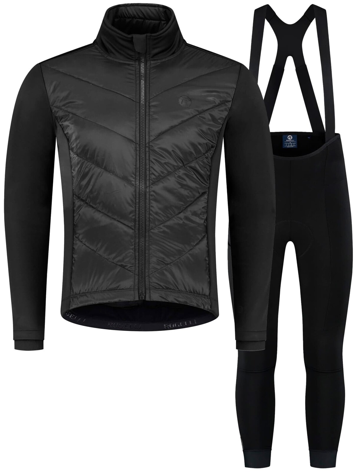 Zimní cyklooblečení Rogelli WADDED DISTANCE II, černé