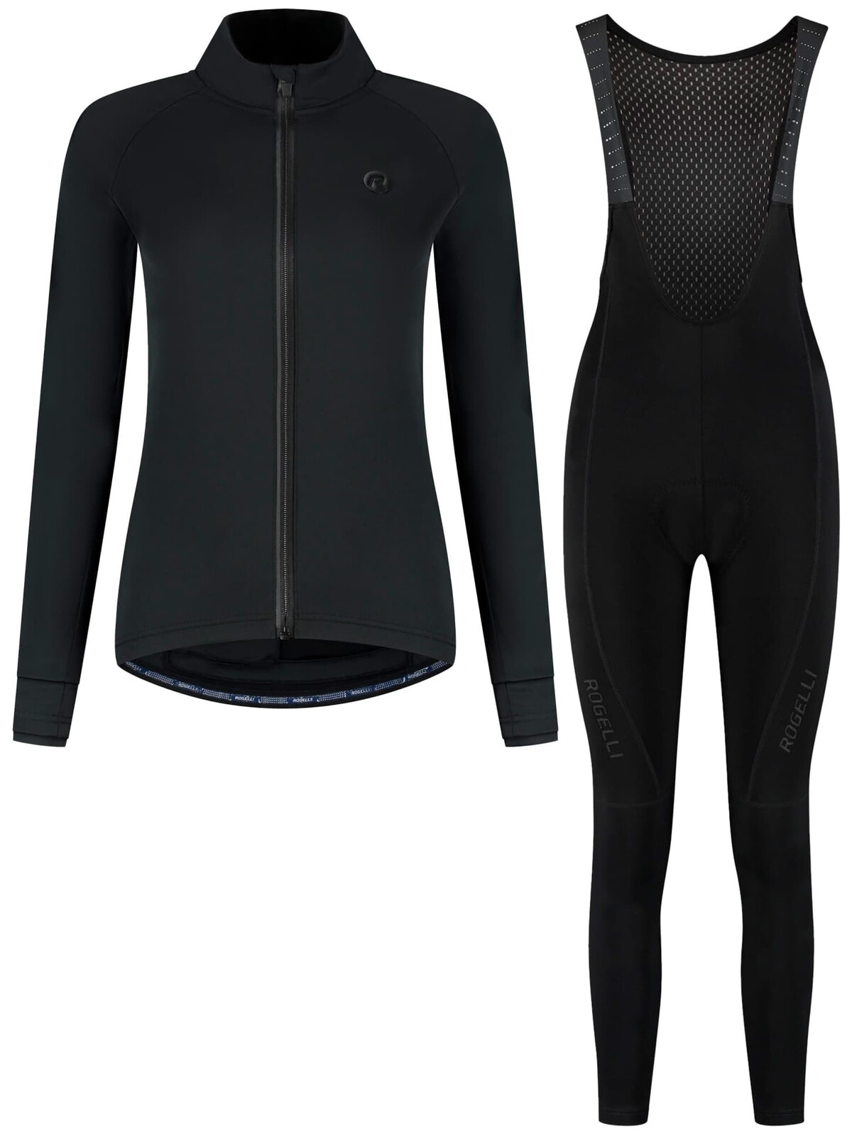 Dámské zimní cyklooblečení Rogelli ESSENTIAL II, černé