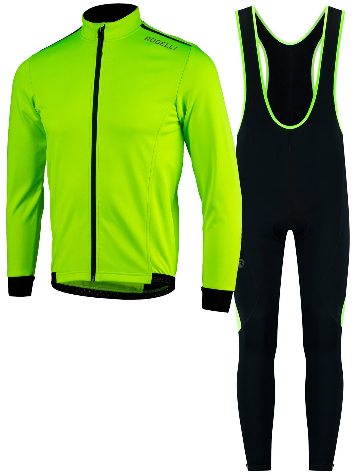 Cyklistická sada Rogelli CORE, reflexní žlutá