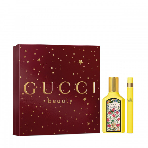 Gucci Flora Gorgeous Orchid  dárková sada (parfémová voda 50 ml + cestovní balení vůně) dámská