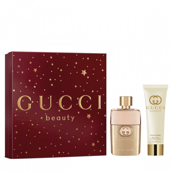 Gucci Guilty Pour Femme dárková sada (parfémová voda 50 ml + tělové mléko 50 ml) dámská