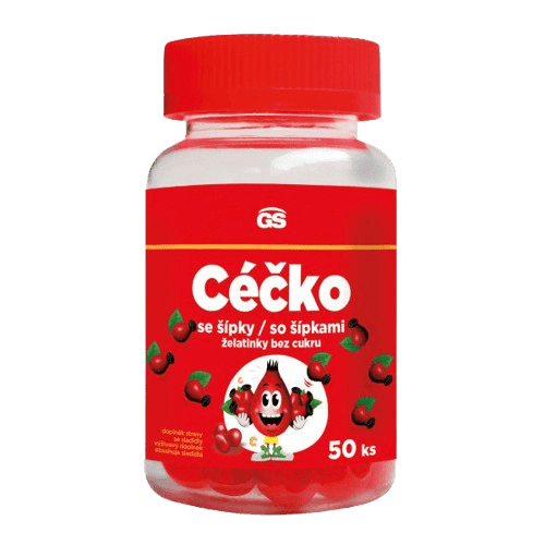 GS Céčko se šípky želatinky bez cukru 50ks - balení 2 ks