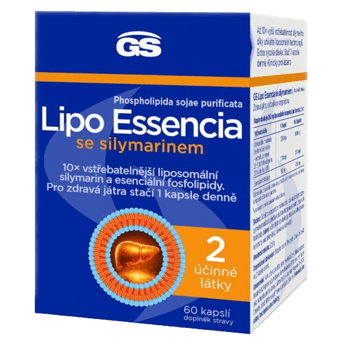 GS Lipo Essencia se silymarinem cps.60 - balení 2 ks