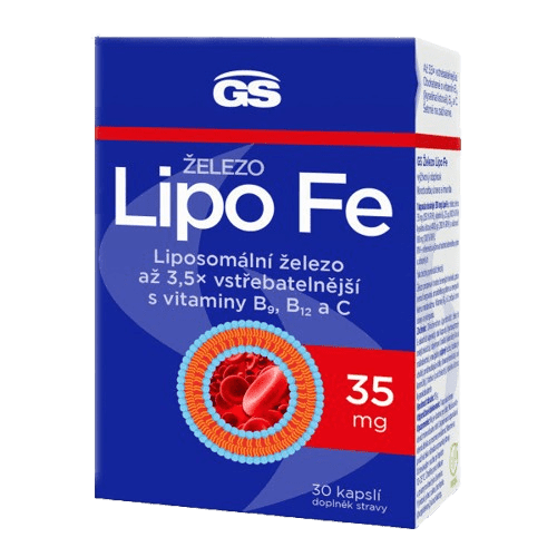 GS Železo Lipo Fe cps.30 - balení 2 ks