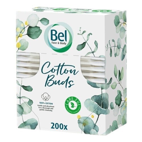 Bel Face&Body Cotton vatové tyčinky ze 100% bavlny krabička 200ks