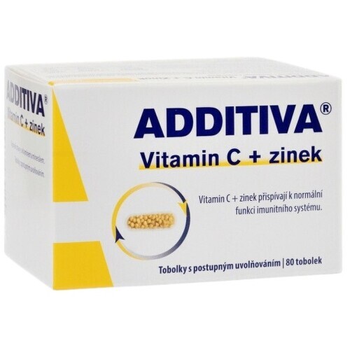 Additiva Vitamin C + zinek tob.80